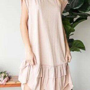Oli and Hali Light Blush tiered Dress